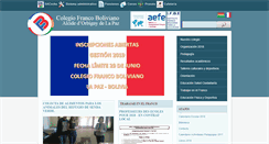 Desktop Screenshot of francobolivien.edu.bo