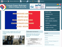 Tablet Screenshot of francobolivien.edu.bo